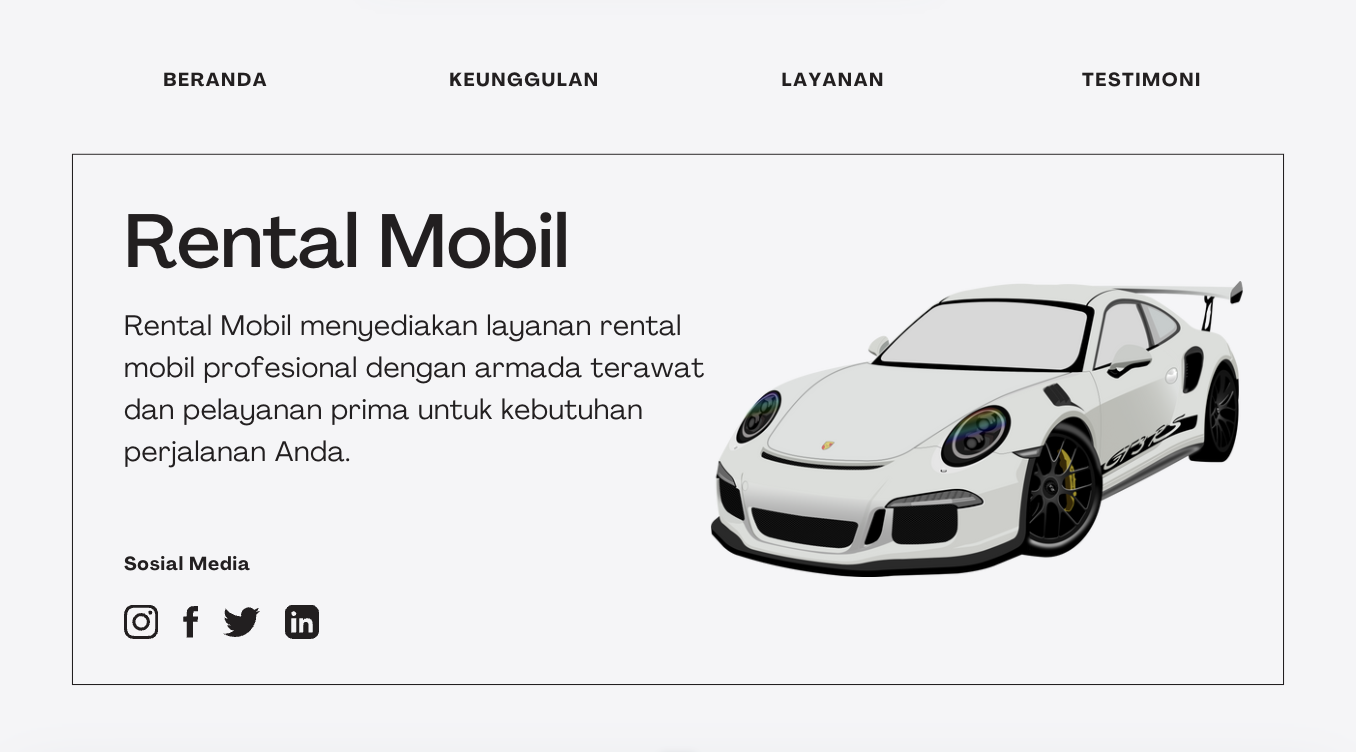 Website Rental Mobil