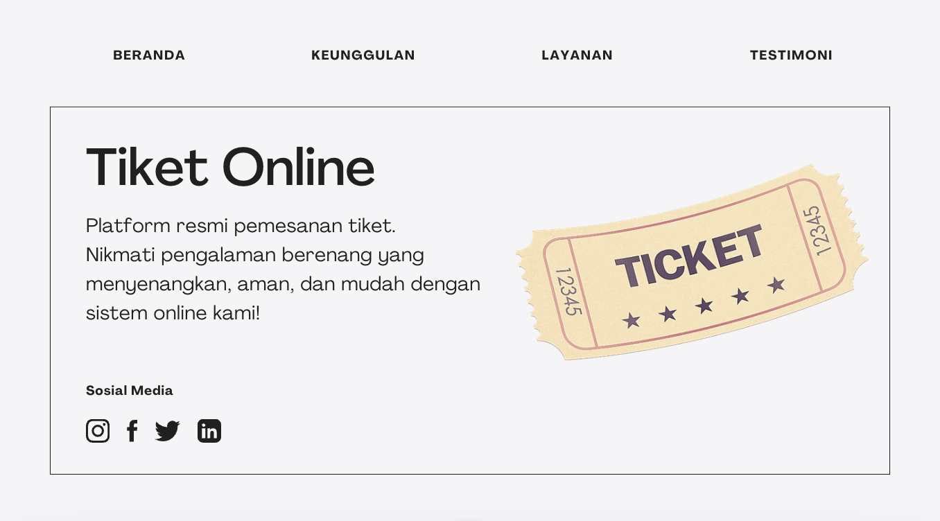 Website Tiket Online