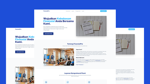 Preview Website Konsultan Finansial