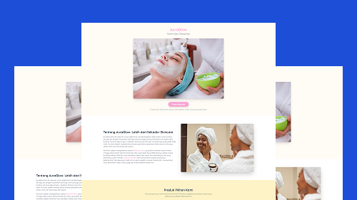 Preview Website Produk Skincare